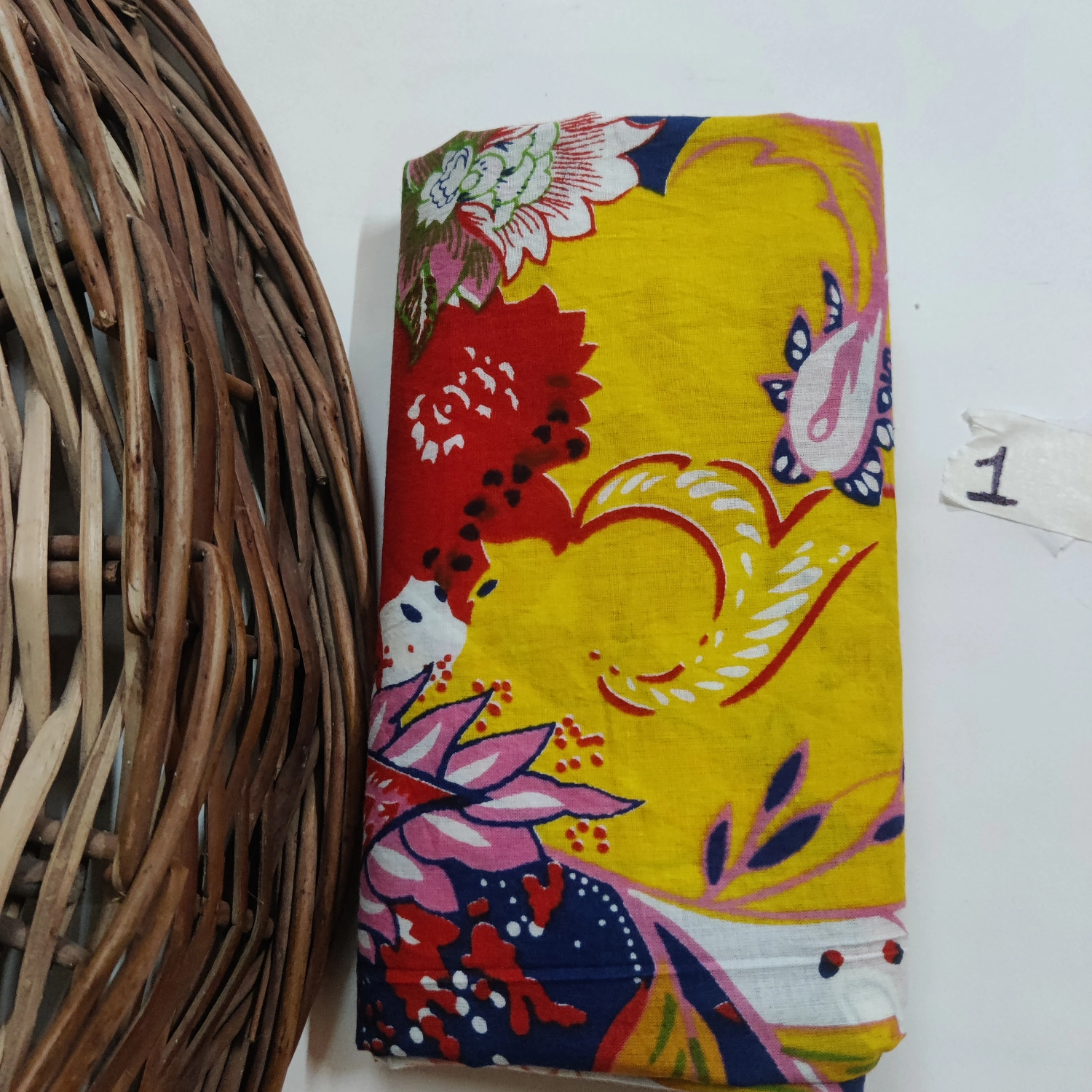 Pre cut-1 meter, jaipuri cotton fabric